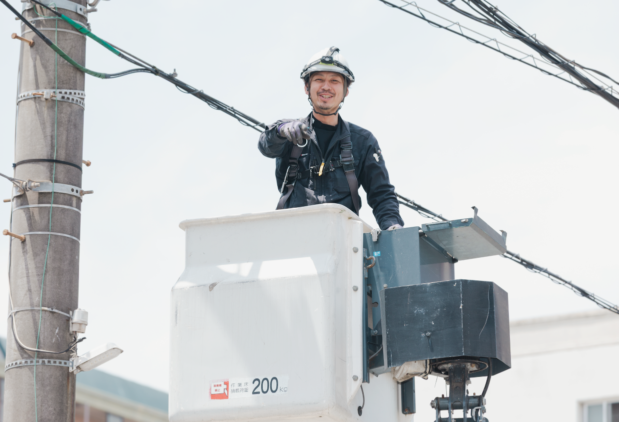 世の中に笑顔を振りまく社員